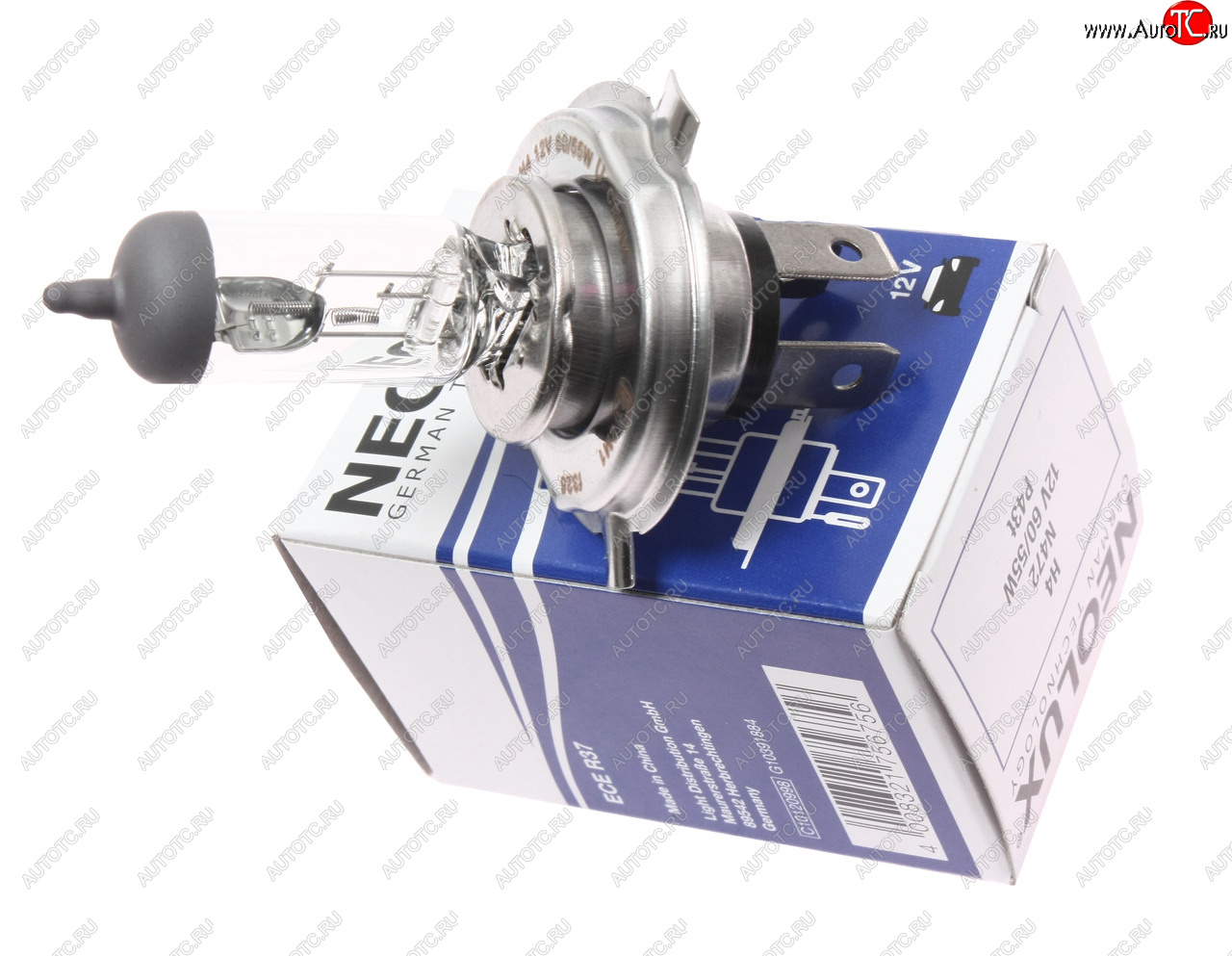242 р. Лампа 12V H4 6055W P43t 16501000лм Standard NEOLUX NEOLUX n472  с доставкой в г. Керчь