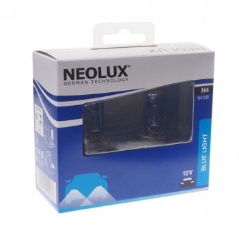 979 р. Лампа 12V H4 6055W P43t 4000К 16501000лм бокс (2шт.) Blue Light NEOLUX NEOLUX n472b-2scb  с доставкой в г. Керчь. Увеличить фотографию 1