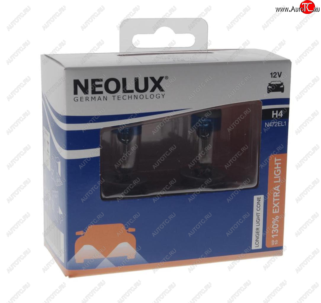 1 229 р. Лампа 12V H4 60/55W P43t +150% 1650/1000лм бокс (2шт.) Extra Light NEOLUX NEOLUX n472el1-2scb NEOLUX n472el1-2scb  с доставкой в г. Керчь