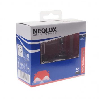 779 р. Лампа 12V H4 6055W P43t +50% 16501000лм бокс (2шт.) Extra Light NEOLUX NEOLUX n472el-2scb  с доставкой в г. Керчь. Увеличить фотографию 1