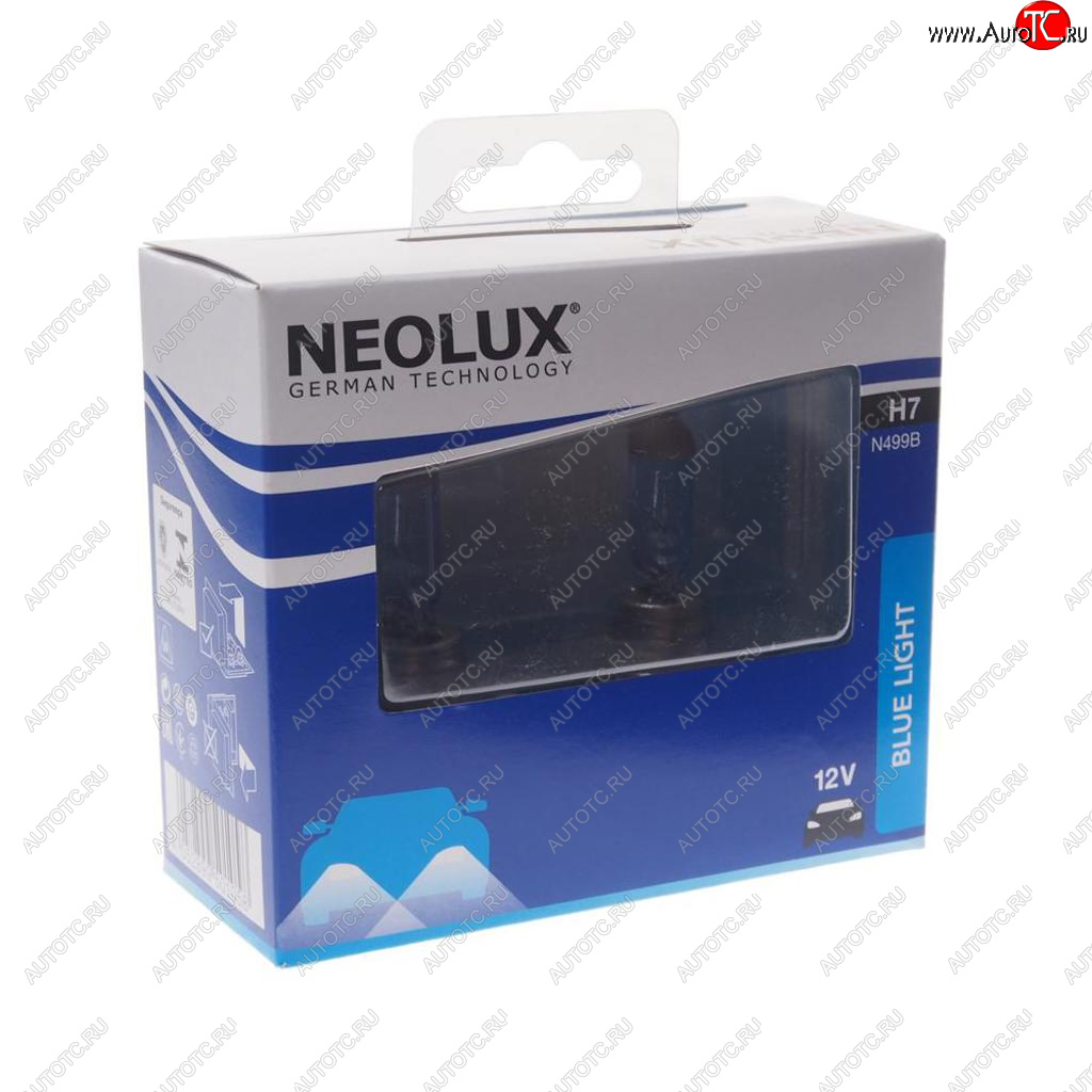 1 239 р. Лампа 12V H7 55W PX26d 1500лм бокс (2шт.) Blue Light NEOLUX NEOLUX n499b-2scb  с доставкой в г. Керчь