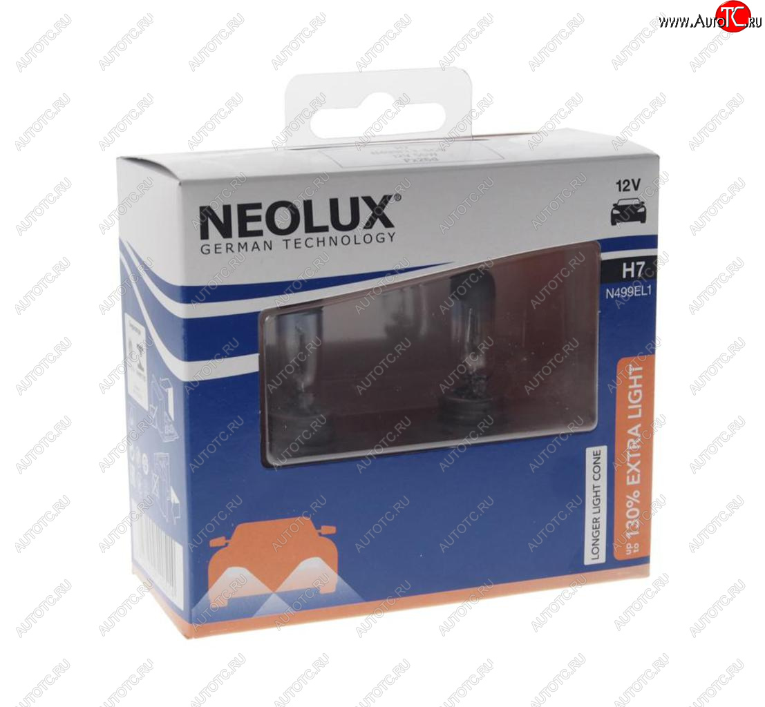1 299 р. Лампа 12V H7 55W PX26d +130% 1500лм бокс (2шт.) Extra Light NEOLUX NEOLUX n499el1-2scb  с доставкой в г. Керчь