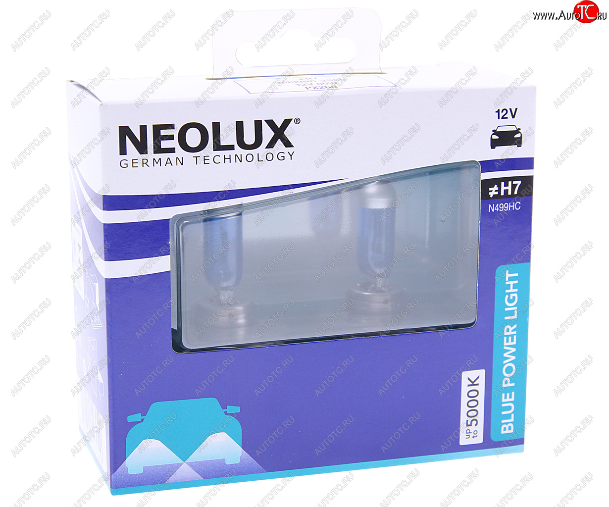 1 499 р. Лампа 12V H7 80W PX26d 5000K 1500лм бокс (2шт.) Blue Power Light NEOLUX NEOLUX n499hc-2scb  с доставкой в г. Керчь