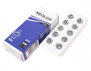 131 р. Лампа 24V 1.2W B8.5d серый патрон Standard NEOLUX NEOLUX n508t  с доставкой в г. Керчь. Увеличить фотографию 1