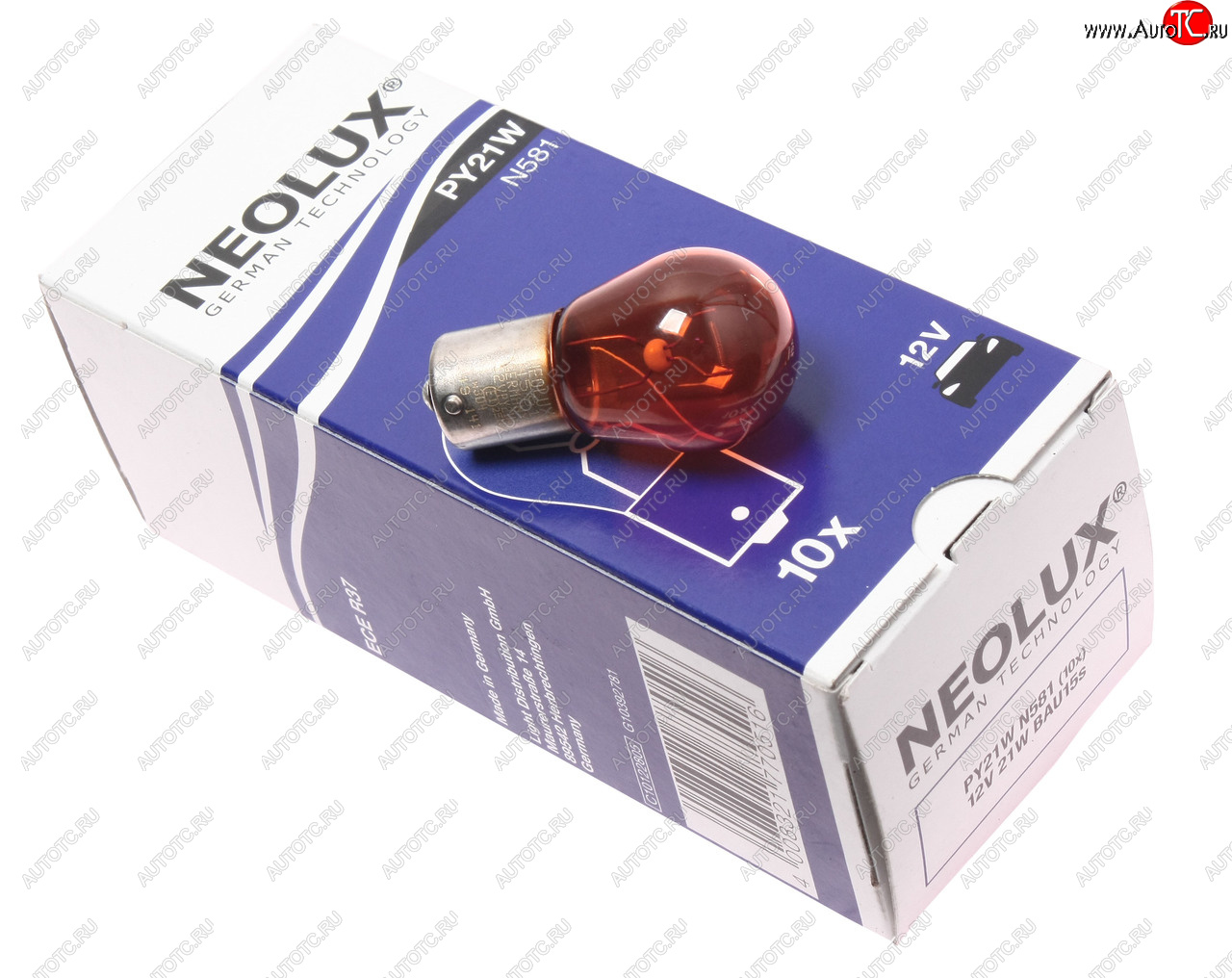 95 р. Лампа 12V PY21W BAU15s 280лм Standard NEOLUX NEOLUX n581  с доставкой в г. Керчь