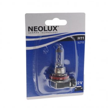 659 р. Лампа 12V H11 55W PGJ19-2 3200K 1350лм блистер (1шт.) Standard NEOLUX NEOLUX n711-01b  с доставкой в г. Керчь. Увеличить фотографию 1