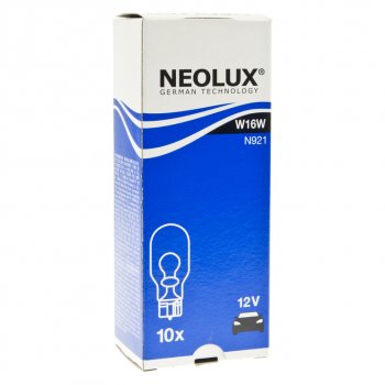 59 р. Лампа 12V W16W W2.1x9.5d Standard NEOLUX NEOLUX n921  с доставкой в г. Керчь. Увеличить фотографию 3