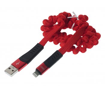 549 р. Кабель iPhone (5-) 1.2м красный XO XO nb127 red  с доставкой в г. Керчь. Увеличить фотографию 1
