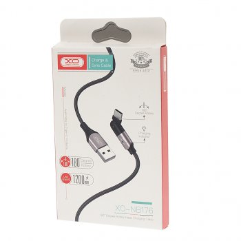 479 р. Кабель USB Type C 1.2 м черный XO XO nb176 black  с доставкой в г. Керчь. Увеличить фотографию 2