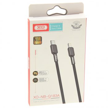 519 р. Кабель iPhone (5-)-USB Type C 1м черный XO XO nb183a black  с доставкой в г. Керчь. Увеличить фотографию 2