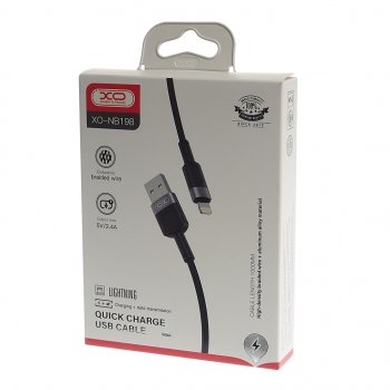 369 р. Кабель USB Type C 1м черный XO XO nb198 black  с доставкой в г. Керчь. Увеличить фотографию 2