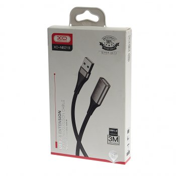 529 р. Кабель USB 3м удлинитель XO XO nb219 3m black  с доставкой в г. Керчь. Увеличить фотографию 2