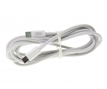 299 р. Кабель USB Type C-USB Type C 2м белый XO XO nb-q190b white  с доставкой в г. Керчь. Увеличить фотографию 1