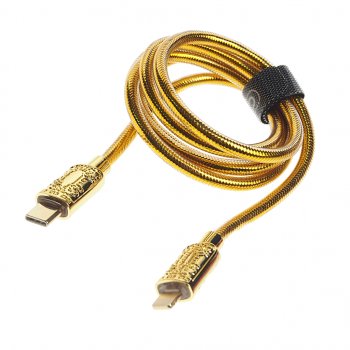 459 р. Кабель iPhone (5-)-USB Type C 1м золото XO XO nbq217a gold  с доставкой в г. Керчь. Увеличить фотографию 1