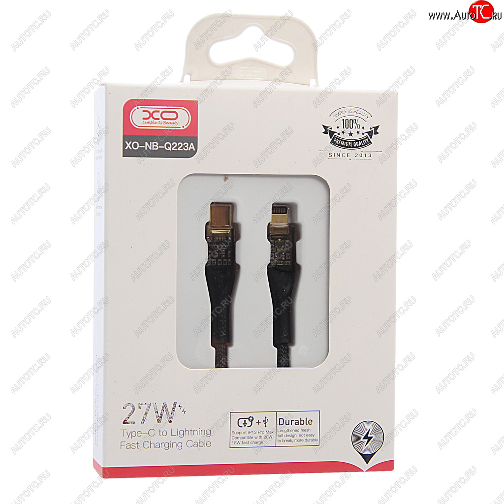 479 р. Кабель iPhone (5-)-USB Type C 1м черный XO XO nb-q223a black  с доставкой в г. Керчь