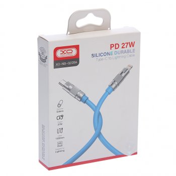 299 р. Кабель iPhone (5-)-USB Type C 1.2м синий XO XO nb-q228a blue  с доставкой в г. Керчь. Увеличить фотографию 2