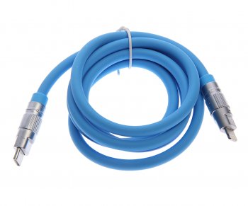 299 р. Кабель iPhone (5-)-USB Type C 1.2м синий XO XO nb-q228a blue  с доставкой в г. Керчь. Увеличить фотографию 1