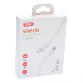 227 р. Кабель USB Type C-USB Type C 1м белый XO XO nbq233b white  с доставкой в г. Керчь. Увеличить фотографию 3