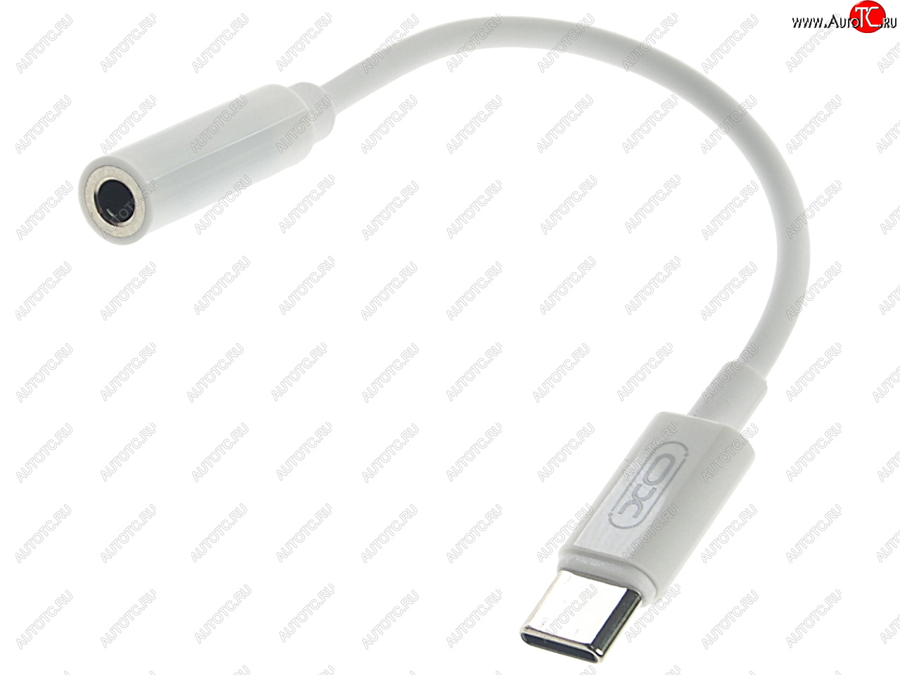 389 р. Переходник USB Type C на jack 3.5 белый XO XO nb-r161 white  с доставкой в г. Керчь