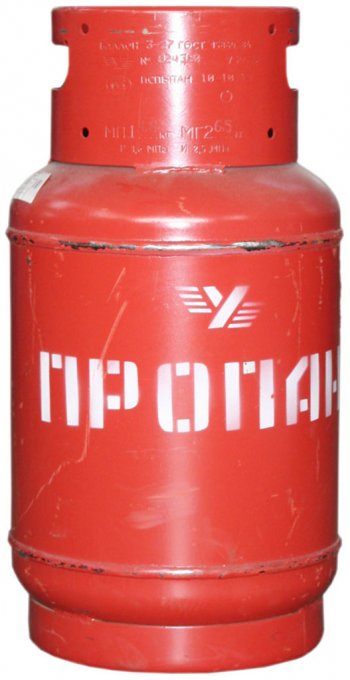 6 199 р. Баллон газовый пропан 27л 1.6МПа с вентилем НГЗА НГЗА нгза 27л  с доставкой в г. Керчь. Увеличить фотографию 1