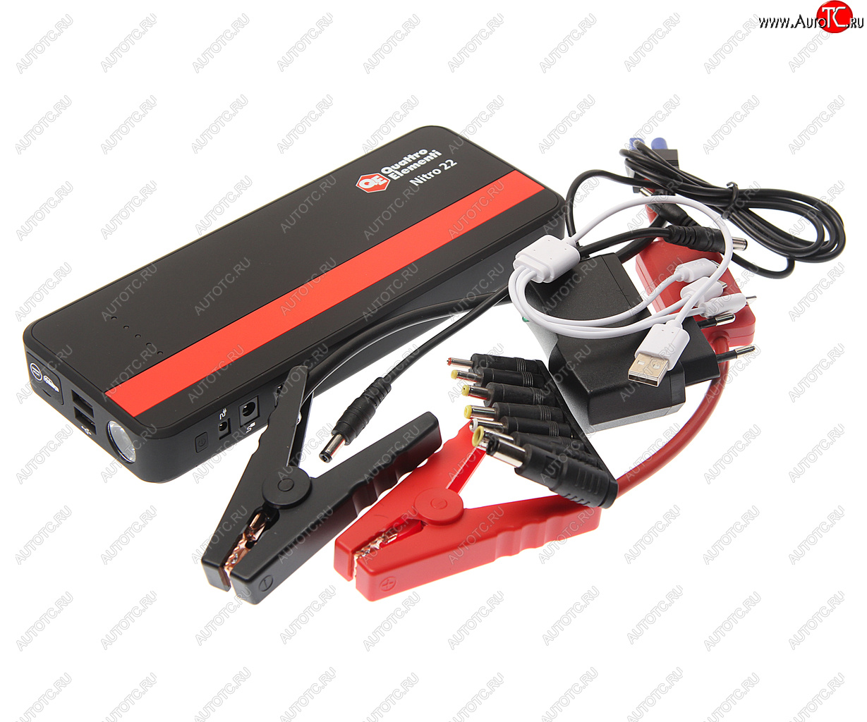 12 749 р. Устройство пусковое 12V 700A 22000мА/ч (power bank) QUATTRO ELEMENTI QUATTRO ELEMENTI nitro 22 QUATTRO ELEMENTI nitro 22  с доставкой в г. Керчь