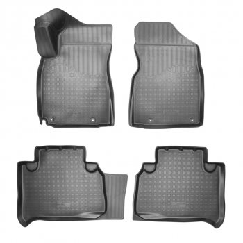 2 199 р. Коврик салона GEELY Emgrand X7 (18-) 3D полиуретан черный (4 предм.) NORPLAST NORPLAST npa11-c24-085  с доставкой в г. Керчь. Увеличить фотографию 3