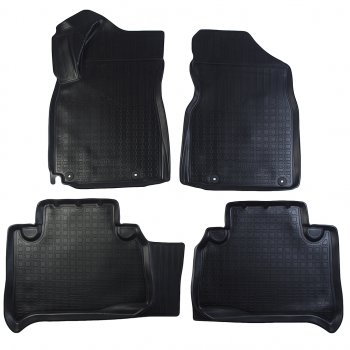 2 199 р. Коврик салона GEELY Emgrand X7 (18-) 3D полиуретан черный (4 предм.) NORPLAST NORPLAST npa11-c24-085  с доставкой в г. Керчь. Увеличить фотографию 1