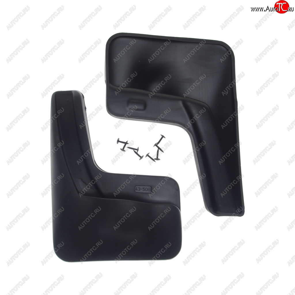 1 059 р. Брызговик KIA Rio седан (11-15) задний комплект 2шт. NORPLAST NORPLAST npl-br-43-50b  с доставкой в г. Керчь