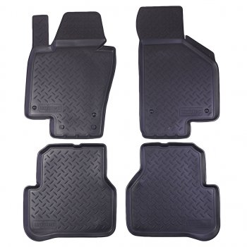 1 799 р. Коврик салона VW Passat B7 седан (11-) полиуретан (4 предм.) NORPLAST NORPLAST npl-po-95-33  с доставкой в г. Керчь. Увеличить фотографию 1