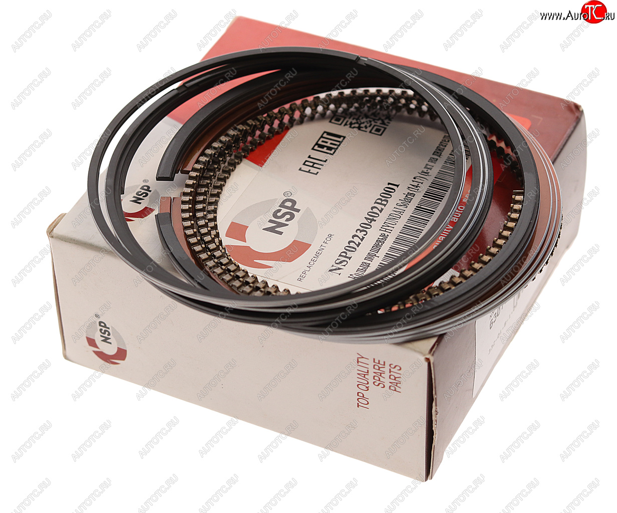 1 749 р. Кольца поршневые HYUNDAI Elantra,Solaris,i30 (06-) d+0.00 комплект NSP NSP nsp02230402b001  с доставкой в г. Керчь