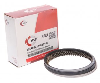 1 889 р. Кольца поршневые HYUNDAI Sonata 5 KIA Magentis (2.0) d+0.00 комплект NSP NSP nsp022304038100  с доставкой в г. Керчь. Увеличить фотографию 1