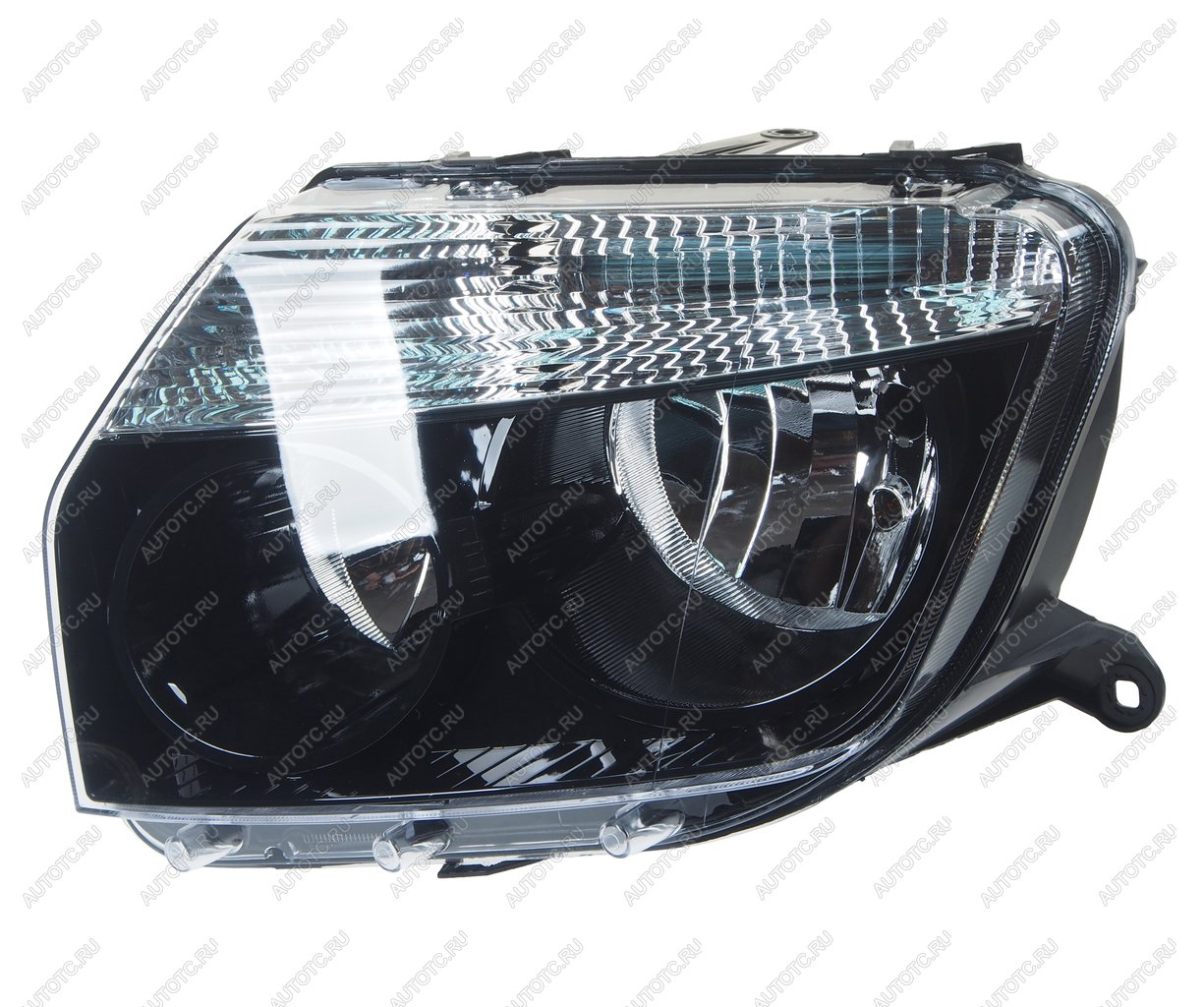 5 999 р. Фара RENAULT Duster (10-) левая (черная) NSP NSP nsp07260609877r  с доставкой в г. Керчь