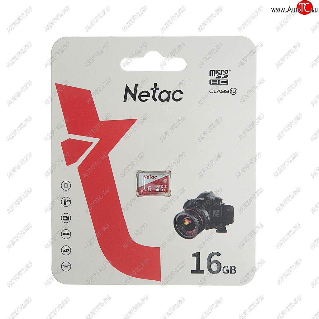 329 р. Карта памяти 16GB MicroSD class 10 NETAC NETAC nt02p500eco-016g-s  с доставкой в г. Керчь