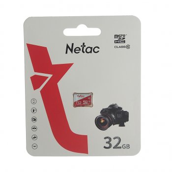 399 р. Карта памяти 32GB MicroSD class 10 NETAC NETAC nt02p500eco-032g-s  с доставкой в г. Керчь. Увеличить фотографию 1