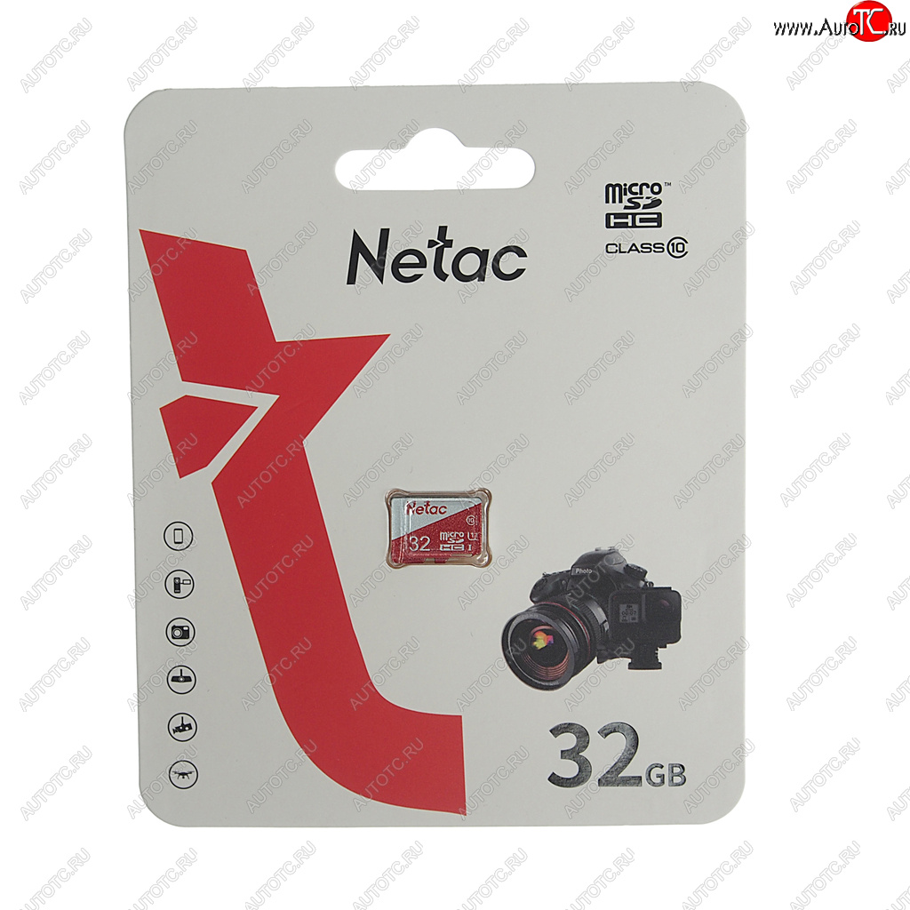 399 р. Карта памяти 32GB MicroSD class 10 NETAC NETAC nt02p500eco-032g-s  с доставкой в г. Керчь