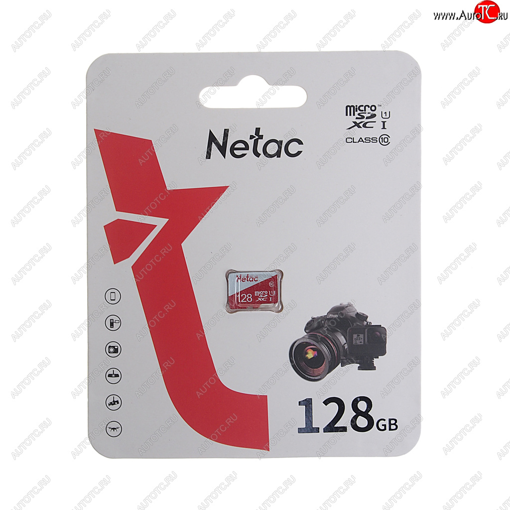 949 р. Карта памяти 128GB MicroSD class 10 + SD NETAC NETAC nt02p500eco-128g-s  с доставкой в г. Керчь