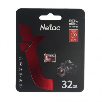 Карта памяти 32GB MicroSD class 10 NETAC NETAC nt02p500pro-032g-s