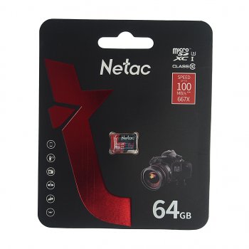 579 р. Карта памяти 64GB MicroSD class 10 NETAC NETAC nt02p500pro-064g-s  с доставкой в г. Керчь. Увеличить фотографию 1