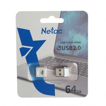499 р. Карта памяти USB 64GB NETAC NETAC nt03u116n-064g-20wh  с доставкой в г. Керчь. Увеличить фотографию 1