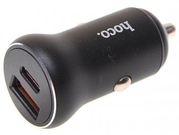 939 р. Устройство зарядное в прикуриватель 1USB + 1 Type C 12V HOCO HOCO nz5 black HOCO nz5 black  с доставкой в г. Керчь. Увеличить фотографию 1