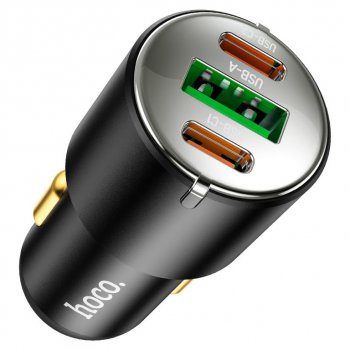 969 р. Устройство зарядное в прикуриватель 1USB + 2 Type C 12V HOCO HOCO nz6 black HOCO nz6 black  с доставкой в г. Керчь. Увеличить фотографию 3