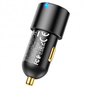 969 р. Устройство зарядное в прикуриватель 1USB + 2 Type C 12V HOCO HOCO nz6 black HOCO nz6 black  с доставкой в г. Керчь. Увеличить фотографию 5