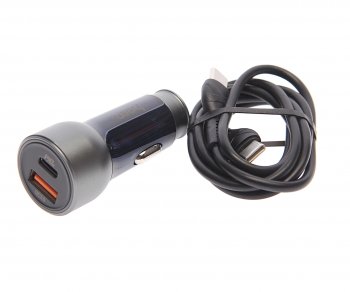 929 р. Устройство зарядное в прикуриватель 1USB 12V кабель USB Type C HOCO HOCO nz8 blue  с доставкой в г. Керчь. Увеличить фотографию 1