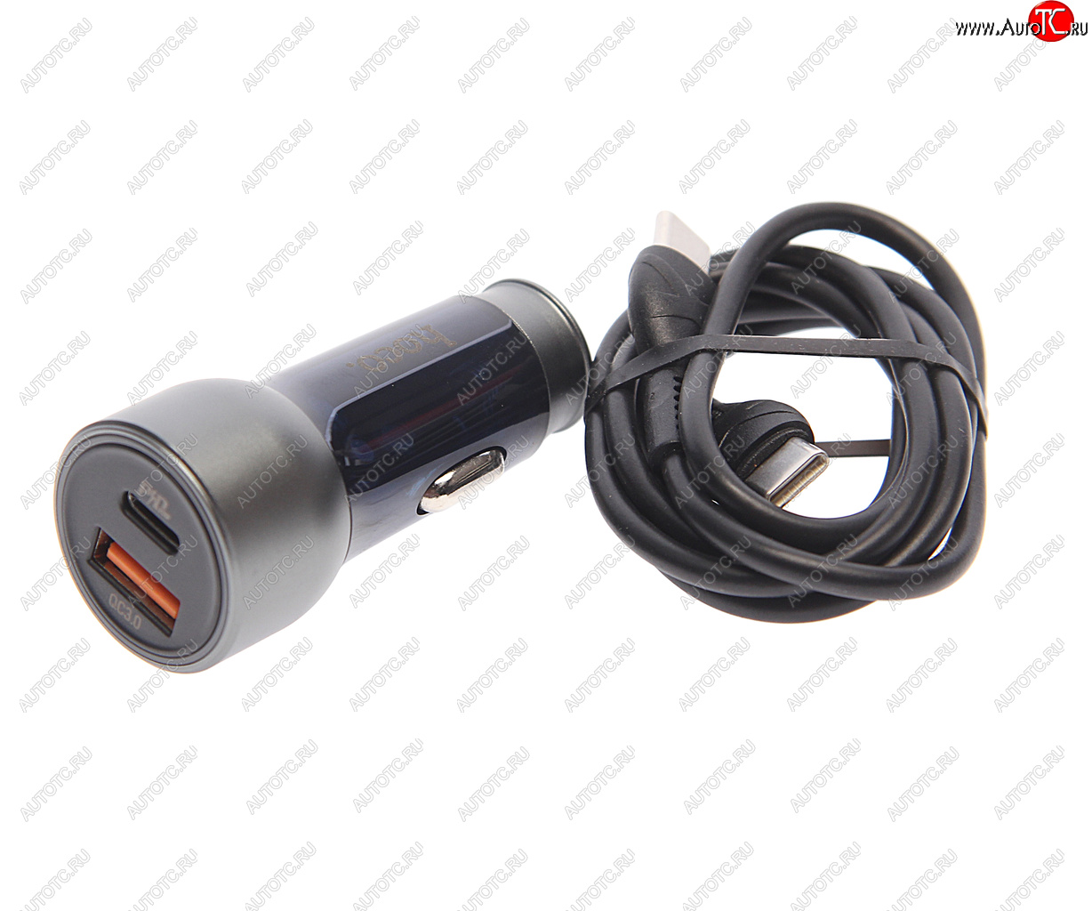 929 р. Устройство зарядное в прикуриватель 1USB 12V кабель USB Type C HOCO HOCO nz8 blue  с доставкой в г. Керчь