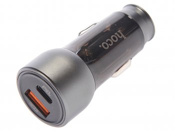 729 р. Устройство зарядное в прикуриватель 1USB + 1 Type C 12V HOCO HOCO nz8 brown HOCO nz8 brown  с доставкой в г. Керчь. Увеличить фотографию 1