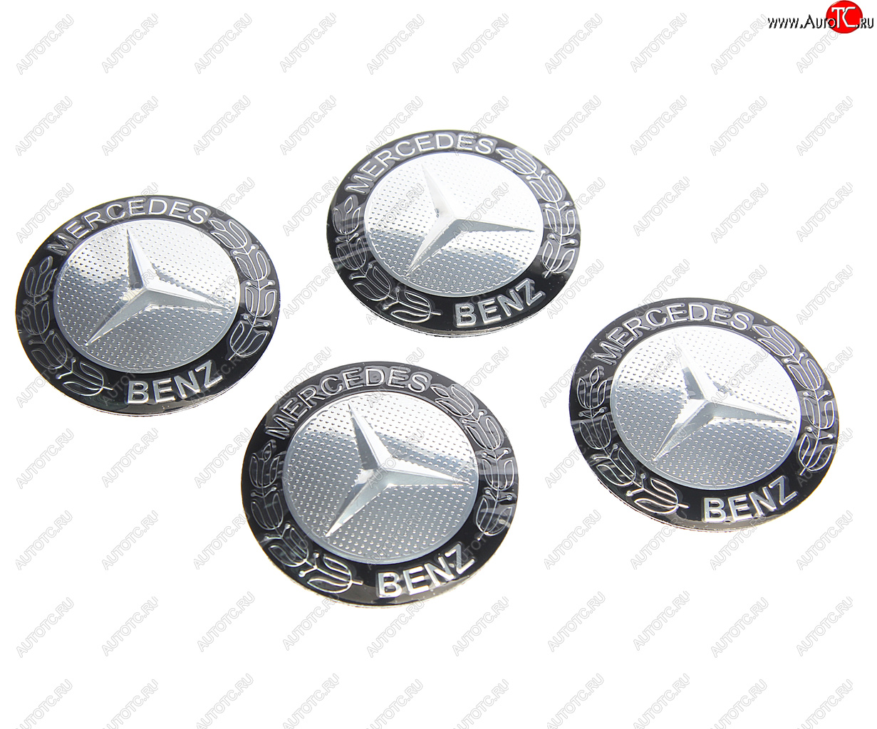 241 р. Эмблема диска колесного MERCEDES (5.6см) металл комплект 4шт. MASHINOKOM MASHINOKOM nzd 036  с доставкой в г. Керчь