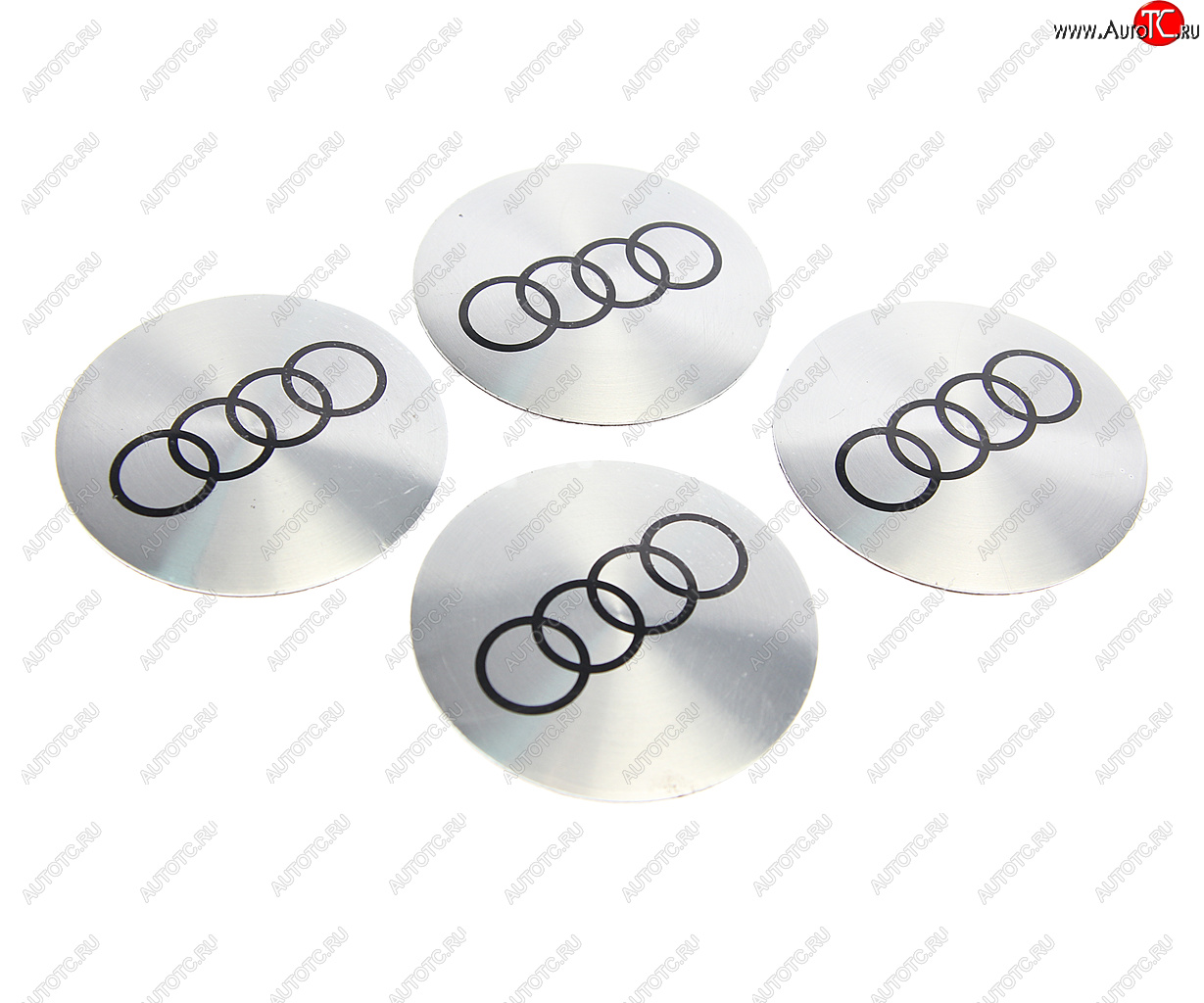 273 р. Эмблема диска колесного AUDI сер. (6см) металл комплект 4шт. MASHINOKOM MASHINOKOM nzd6 010  с доставкой в г. Керчь
