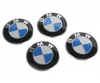 273 р. Эмблема диска колесного BMW цветная (6см) металл комплект 4шт. MASHINOKOM MASHINOKOM nzd6 054  с доставкой в г. Керчь. Увеличить фотографию 1