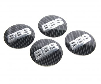 Эмблема диска колесного BBS карбон (6см) металл комплект 4шт. MASHINOKOM MASHINOKOM nzd6 101