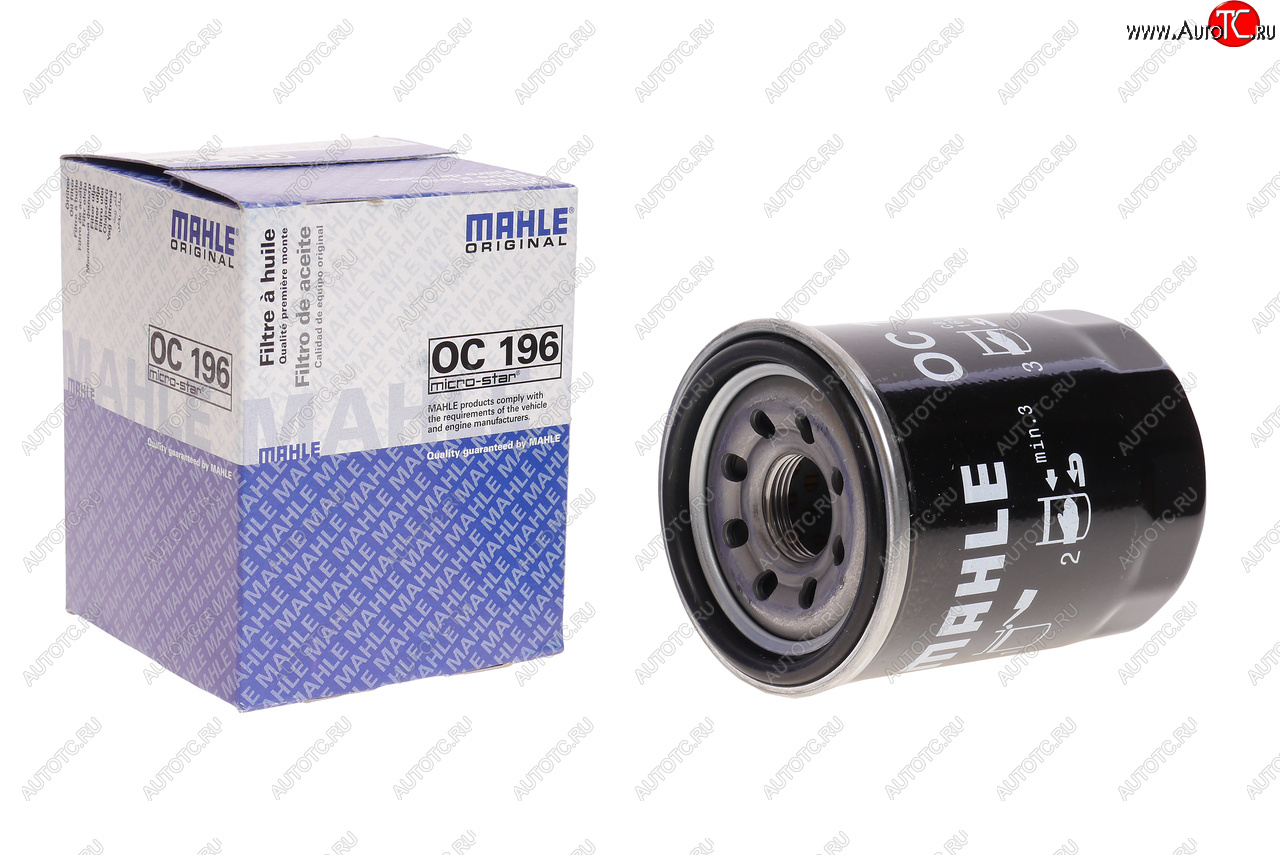 569 р. Фильтр масляный MITSUBISHI Lancer 10 (09-) (1.8) MAHLE MAHLE oc196  с доставкой в г. Керчь